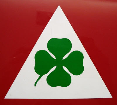 2x Alfa Romeo Big Cloverleaf Emblème métallique QV Badge Chrome Vert